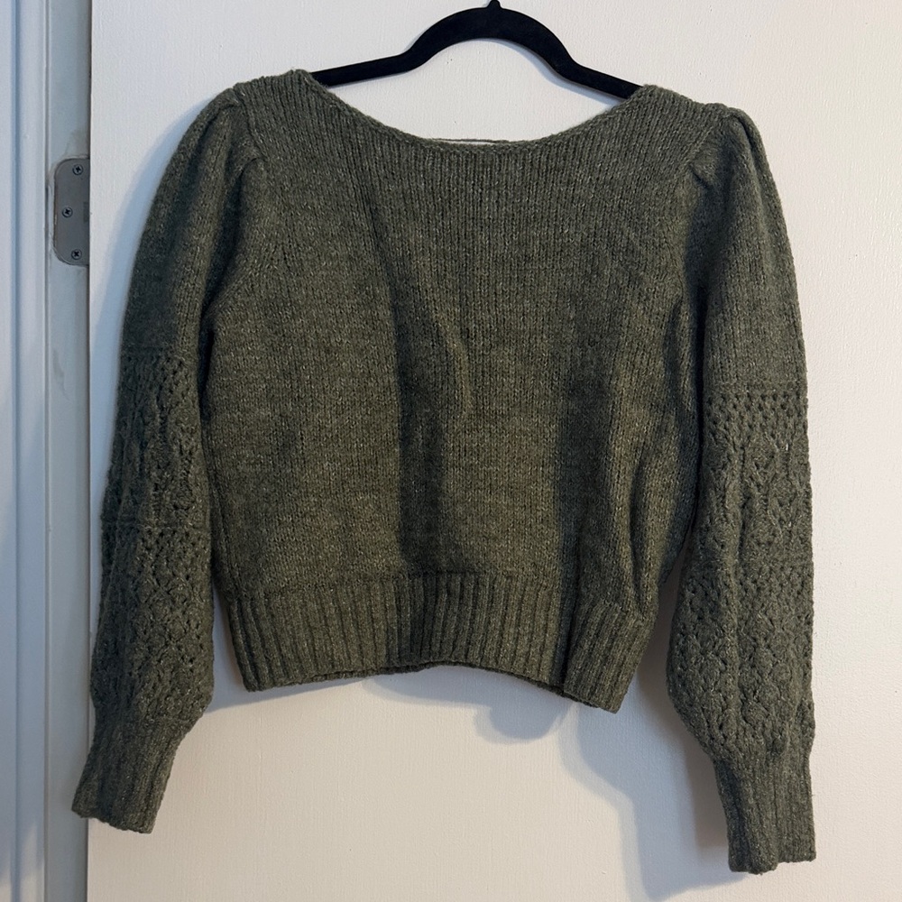 Old Navy Women's Knit Sweater in Forest Green